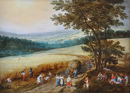 Jan Brueghel the Elder & Joos de Momper the Younger - Summer landscape with harvest