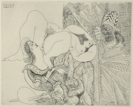 Pablo Picasso - Raphael et la Fornarina (1968)